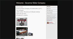 Desktop Screenshot of governormotorco.com