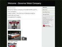 Tablet Screenshot of governormotorco.com